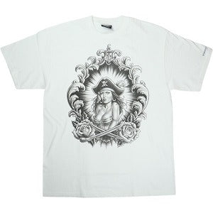 STUSSY ステューシー 00'S ×NEIGHBORHOOD BONEYARDS PIRATE BOARD TEE White Tシャツ 白 Size 【L】 【中古品-非常に良い】 20824449