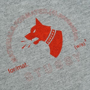STUSSY ステューシー ×WTAPS Dog Tee Grey Tシャツ 灰 Size 【L】 【中古品-良い】 20824450