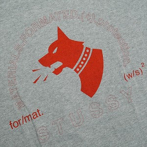 STUSSY ステューシー ×WTAPS Dog Tee Grey Tシャツ 灰 Size 【L】 【中古品-良い】 20824450