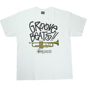 STUSSY ステューシー 仙台CHAPT 5TH ANNIVERSARY GROOVE BEATS TEE White Tシャツ 白 Size 【L】 【中古品-非常に良い】 20824453
