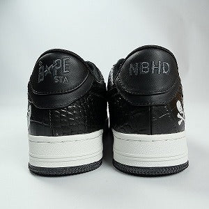 A BATHING APE ア ベイシング エイプ ×NEIGHBORHOOD 22AW BAPE STA スニーカー 黒 Size 【27.5cm】 【新古品・未使用品】 20824459