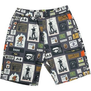 A BATHING APE ア ベイシング エイプ MULTI LABEL BEACH SHORT MULTICOLOR ショーツ マルチ Size 【L】 【新古品・未使用品】 20824462