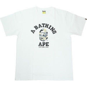 A BATHING APE ア ベイシング エイプ BAPE STORE GINZA Camo College Tee White Tシャツ 白 Size 【L】 【新古品・未使用品】 20824465