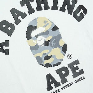 A BATHING APE ア ベイシング エイプ BAPE STORE GINZA Camo College Tee White Tシャツ 白 Size 【L】 【新古品・未使用品】 20824465