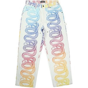 SUPREME シュプリーム ×HYSTERIC GLAMOUR 21SS Snake Denim Double Knee Denim Painter Pant White ペインターパンツ 白 Size 【W30】 【新古品・未使用品】 20824468