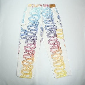 SUPREME シュプリーム ×HYSTERIC GLAMOUR 21SS Snake Denim Double Knee Denim Painter Pant White ペインターパンツ 白 Size 【W30】 【新古品・未使用品】 20824468