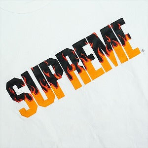 SUPREME シュプリーム 19AW Flame S\S Top Tee White Tシャツ 白 Size 【S】 【中古品-非常に良い】 20824475