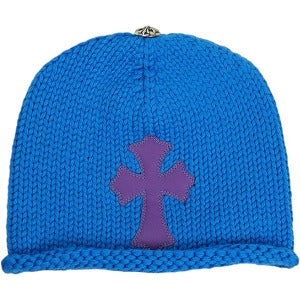 CHROME HEARTS クロム・ハーツ CROSS PATCH CASHMERE BEANIE BLUE カシミアビーニー 青 Size 【フリー】 【新古品・未使用品】 20824487