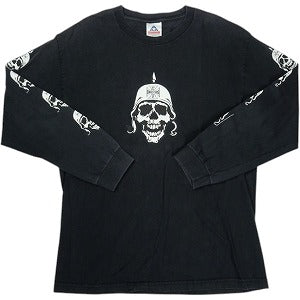 VINTAGE ヴィンテージ West Coast Choppers ウェストコーストチョッパーズ Skull Head White LS Tee ロンT 黒 Size 【L】 【中古品-良い】 20824494