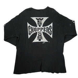 VINTAGE ヴィンテージ West Coast Choppers ウェストコーストチョッパーズ Iron Cross Thermal LS Tee サーマルロンT 黒 Size 【XL】 【中古品-良い】 20824496