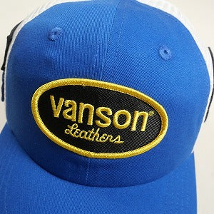 SUPREME シュプリーム ×HYSTERIC GLAMOUR×VANSON 24AW Leathers Mesh Back 6-Panel Blue メッシュキャップ 青 Size 【フリー】 【新古品・未使用品】 20824535