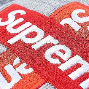 SUPREME シュプリーム 20AW New Era Cross Box logo Beanie Heather Grey ボックスロゴビーニー 灰 Size 【フリー】 【新古品・未使用品】 20824572