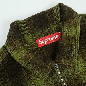 SUPREME シュプリーム 25FW Studded Shadow Plaid Zip Up Shirt Olive ジップアップ長袖シャツ オリーブ Size 【L】 【新古品・未使用品】 20824589