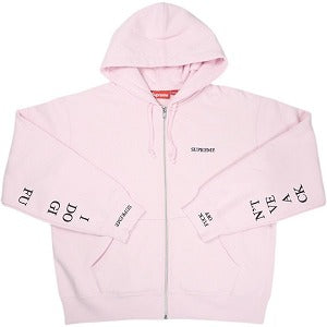 SUPREME シュプリーム 25FW IDGAF Zip Up Hooded Sweatshirt Pink ジップパーカー ピンク Size 【S】 【新古品・未使用品】 20824671