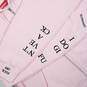SUPREME シュプリーム 25FW IDGAF Zip Up Hooded Sweatshirt Pink ジップパーカー ピンク Size 【S】 【新古品・未使用品】 20824671
