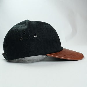 SUPREME シュプリーム 12SS Herringbone Leather Camp Cap Black キャンプキャップ 黒 Size 【フリー】 【中古品-非常に良い】 20824678