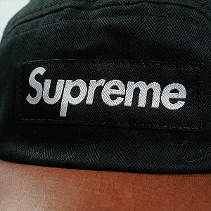SUPREME シュプリーム 12SS Herringbone Leather Camp Cap Black キャンプキャップ 黒 Size 【フリー】 【中古品-非常に良い】 20824678