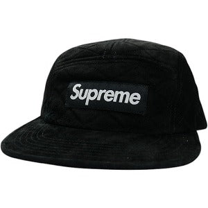 SUPREME シュプリーム 13AW Quilted Suede Camp Cap Black キャンプキャップ 黒 Size 【フリー】 【中古品-非常に良い】 20824681