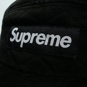 SUPREME シュプリーム 13AW Quilted Suede Camp Cap Black キャンプキャップ 黒 Size 【フリー】 【中古品-非常に良い】 20824681