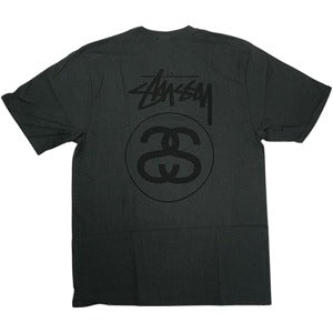 STUSSY ステューシー 25FW STOCK LINK TEE PIGMENT DYED Faded Black Tシャツ 黒 Size 【S】 【新古品・未使用品】 20824718