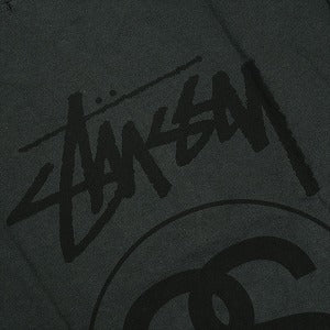 STUSSY ステューシー 25FW STOCK LINK TEE PIGMENT DYED Faded Black Tシャツ 黒 Size 【S】 【新古品・未使用品】 20824718