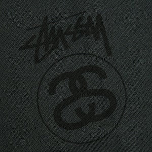 STUSSY ステューシー 25FW STOCK LINK TEE PIGMENT DYED Faded Black Tシャツ 黒 Size 【L】 【新古品・未使用品】 20824720