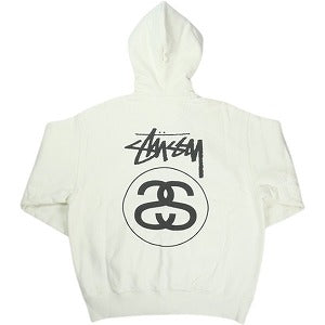 STUSSY ステューシー 25FW STOCK LINK PIGMENT DYED Natural ジップパーカー 白 Size 【M】 【新古品・未使用品】 20824736