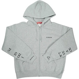 SUPREME シュプリーム 25FW IDGAF Zip Up Hooded Sweatshirt Heather Grey ジップパーカー 灰 Size 【S】 【新古品・未使用品】 20824775