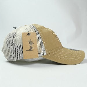 STUSSY ステューシー 25FW NEW ERA 9TWENTY WASHED BASIC TRUCKER Khaki メッシュキャップ ベージュ Size 【フリー】 【新古品・未使用品】 20824814