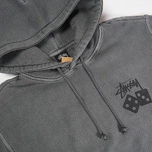 STUSSY ステューシー 25SS DICE HOODIE PIGMENT DYED BLACK パーカー 黒 Size 【M】 【新古品・未使用品】 20824818