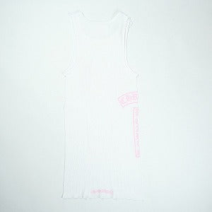CHROME HEARTS クロム・ハーツ T BAR RIB TANK WHITE/PINK オンライン限定タンクトップ 白 Size 【M】 【新古品・未使用品】 20824822