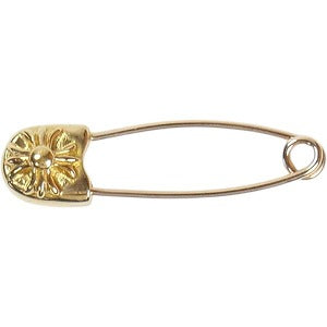 CHROME HEARTS クロム・ハーツ SAFETY PIN #2 GOLD セーフティピン チャーム 金 Size 【フリー】 【新古品・未使用品】 20824823