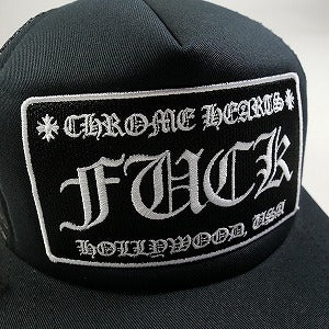 CHROME HEARTS クロム・ハーツ TRUCKER CAP BLACK/BLACK FUCKロゴメッシュキャップ 黒 Size 【フリー】 【新古品・未使用品】 20824830