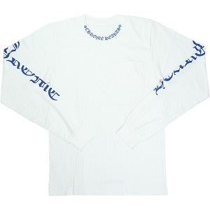 CHROME HEARTS クロム・ハーツ NECK LOGO POCKET L/S TEE WHITE/DGR BLUE ロンT 白青 Size 【S】 【新古品・未使用品】 20824834