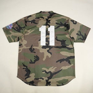SUPREME シュプリーム 24AW S logo Baseball Henley Woodland Camo ベースボール半袖シャツ 緑 Size 【XL】 【新古品・未使用品】 20824849