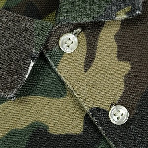 SUPREME シュプリーム 25SS  Washed Camo Polo Woodland Camo ポロシャツ 緑 Size 【XL】 【新古品・未使用品】 20824850