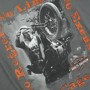 VINTAGE ヴィンテージ Harley-Davidson ハーレーダビッドソン American Frag Motorcycle Tee Tシャツ 黒 Size 【XL】 【中古品-良い】 20824897