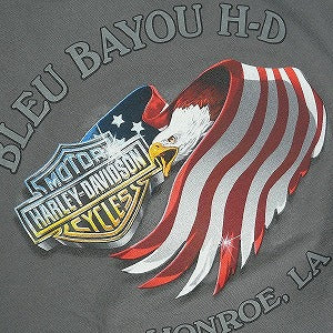 VINTAGE ヴィンテージ Harley-Davidson ハーレーダビッドソン American Frag Motorcycle Tee Tシャツ 黒 Size 【XL】 【中古品-良い】 20824897