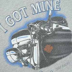 VINTAGE ヴィンテージ Harley-Davidson ハーレーダビッドソン I GOT MINE at... Tee Tシャツ 灰 Size 【XL】 【中古品-良い】 20824899