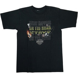 VINTAGE ヴィンテージ Harley-Davidson ハーレーダビッドソン On The Road Stays Tee Tシャツ 黒 Size 【XL相当】 【中古品-良い】 20824900