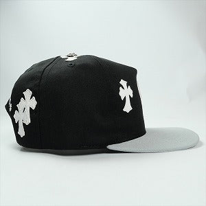 CHROME HEARTS クロム・ハーツ HAT 5 PNL CAP BSBL BLACK/WHITE クロスパッチ付きベースボールキャップ 黒白 Size 【フリー】 【新古品・未使用品】 20824911