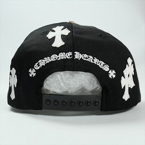 CHROME HEARTS クロム・ハーツ HAT 5 PNL CAP BSBL BLACK/WHITE クロスパッチ付きベースボールキャップ 黒白 Size 【フリー】 【新古品・未使用品】 20824911