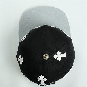 CHROME HEARTS クロム・ハーツ HAT 5 PNL CAP BSBL BLACK/WHITE クロスパッチ付きベースボールキャップ 黒白 Size 【フリー】 【新古品・未使用品】 20824911