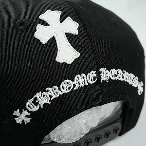 CHROME HEARTS クロム・ハーツ HAT 5 PNL CAP BSBL BLACK/WHITE クロスパッチ付きベースボールキャップ 黒白 Size 【フリー】 【新古品・未使用品】 20824911