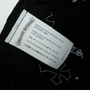 CHROME HEARTS クロム・ハーツ HAT 5 PNL CAP BSBL BLACK/WHITE クロスパッチ付きベースボールキャップ 黒白 Size 【フリー】 【新古品・未使用品】 20824911