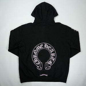 CHROME HEARTS クロム・ハーツ HORSESHOE PULLOVER HOODIE BLACK/PINK オンライン限定パーカー 黒 Size 【L】 【新古品・未使用品】 20825014