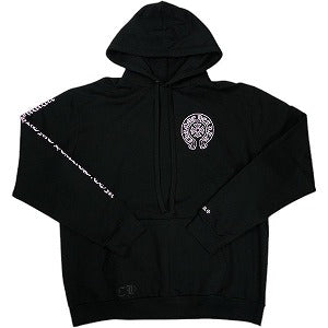 CHROME HEARTS クロム・ハーツ HORSESHOE PULLOVER HOODIE BLACK/PINK オンライン限定パーカー 黒 Size 【L】 【新古品・未使用品】 20825014