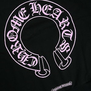 CHROME HEARTS クロム・ハーツ HORSESHOE PULLOVER HOODIE BLACK/PINK オンライン限定パーカー 黒 Size 【L】 【新古品・未使用品】 20825014