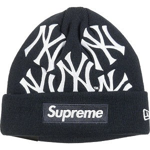 SUPREME シュプリーム ×New York Yankees 21AW New Era Box Logo Beanie Navy ビーニー 紺 Size 【フリー】 【新古品・未使用品】 20825024
