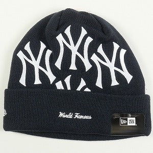SUPREME シュプリーム ×New York Yankees 21AW New Era Box Logo Beanie Navy ビーニー 紺 Size 【フリー】 【新古品・未使用品】 20825024